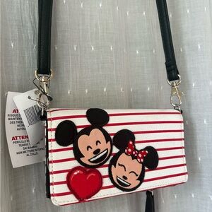 Disney Parks Boutique Mickey and Minnie Mouse crossbody wallet